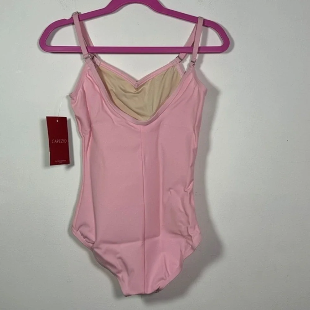 Capezio Pink Camisole Leotard Adjustable Straps Medium  CM NWT